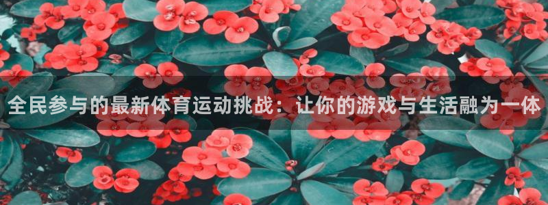中欧体育下载：全民参与的最新体育运动挑战：让你的游戏与生活融为一体