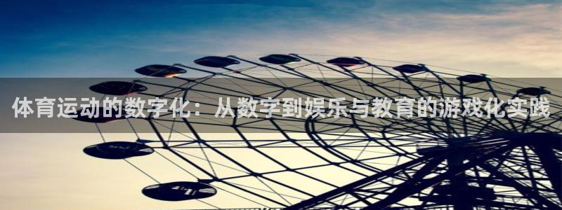 中欧体育全站app：体育运动的数字化：从数字到娱乐与教育的游戏化实践